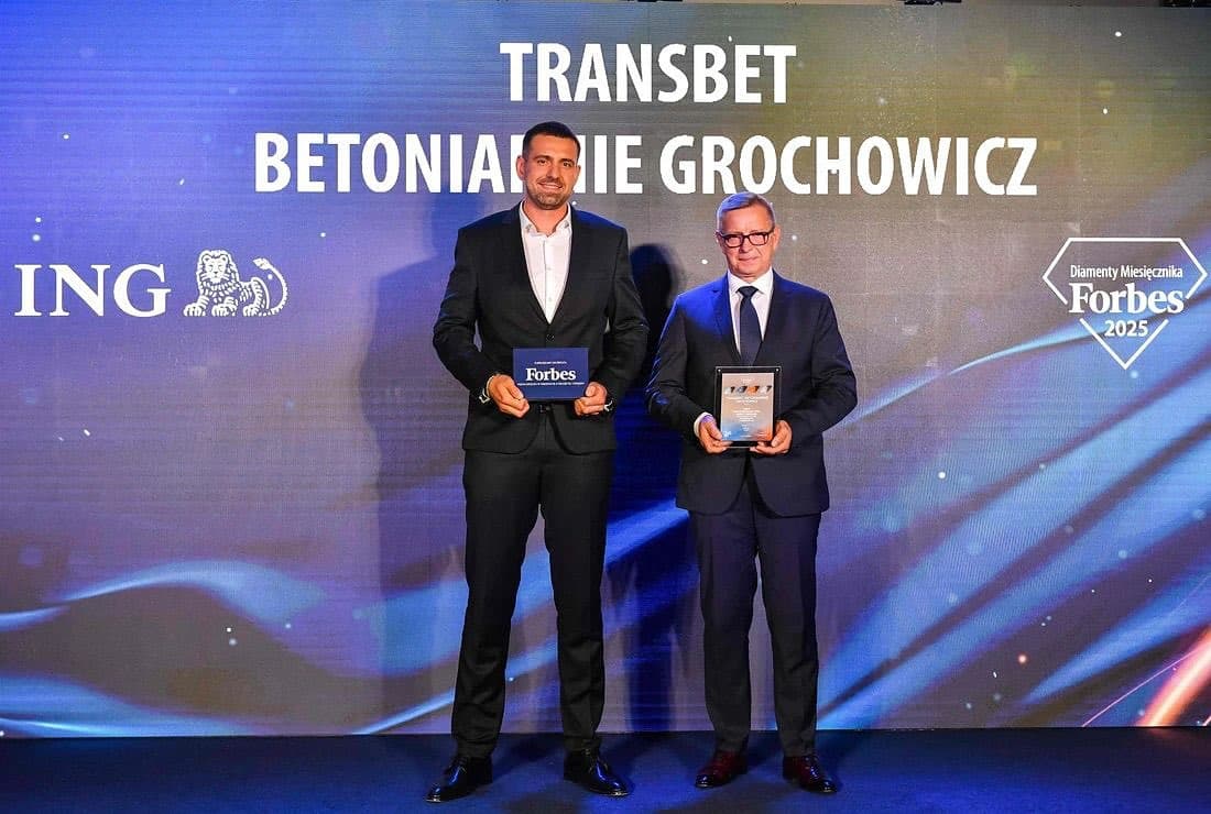 Transbet Betoniarnie z tytułem Diament Forbesa 2025