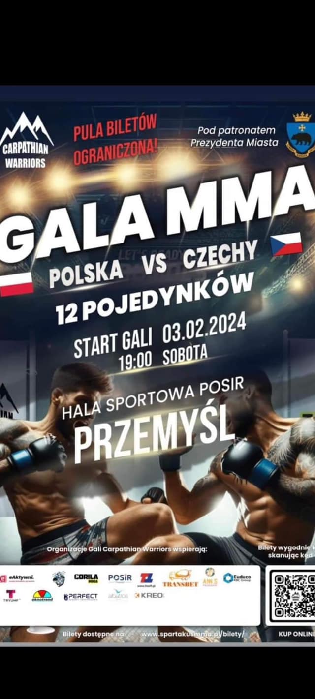 Transbet patronem gali MMA Polska vs. Czechy!